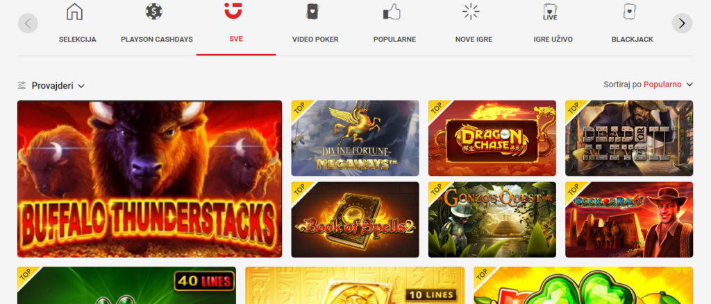 Circus Kazino nudi više od 800 igara