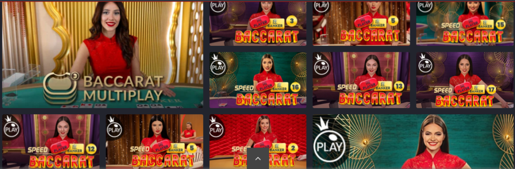 Baccarat Uživo igre